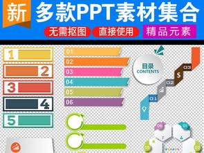 高效演示之選 PPT表格圖文數字目錄序列設計元素模板詳解與下載指南